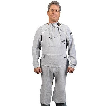 Leather Welding Bib Apron Split Leg 24"X 42"