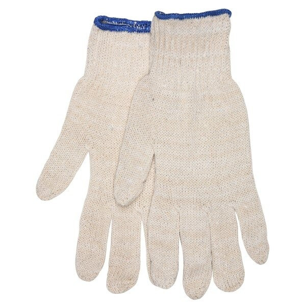 Gloves, Regular Weight, Medium, Cotton Polyester Blend