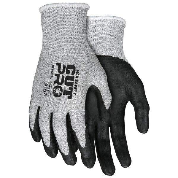 Cut Resistant Gloves, Memphis, Polyethylene, Medium, Black