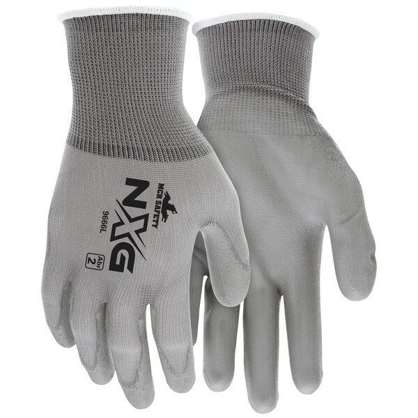 Gloves, Memphis, Small, Nylon, Gray, Knit Wrist Cuff