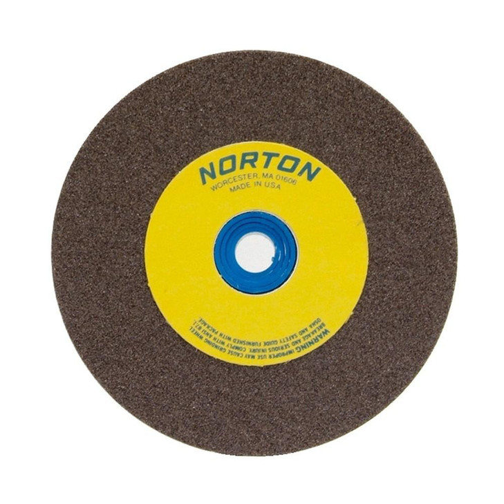 Norton Bench and Pedestal Wheels, Type 1 - Aluminum Oxide for Metal, 6 x 1 x 1  Fine, 1 per case