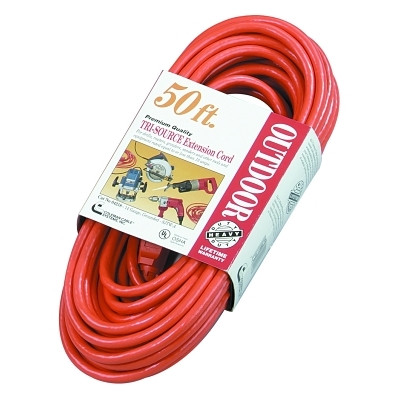 Southwire 4218SW8804 Tri-Source Vinyl Multiple Outlet Cord, 50 ft, 3 Outlets