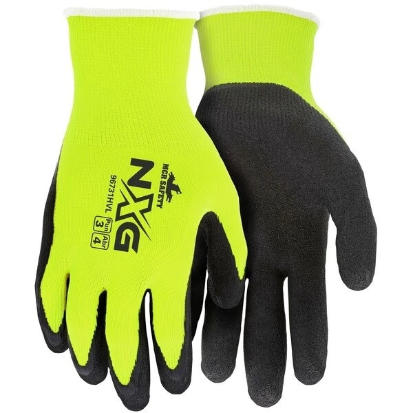 Gloves, Memphis, Medium, Nylon, Black, Knit Wrist Cuff