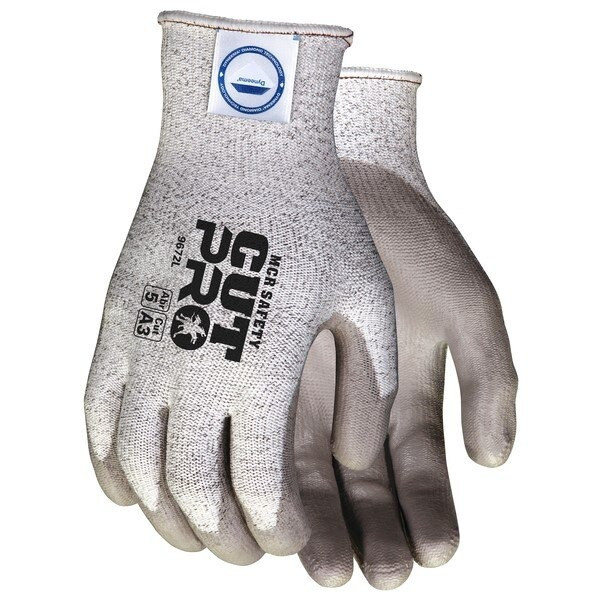 Cut Resistant Gloves, Memphis, Dyneema, Medium, Gray