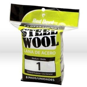 Steel Wool, Steel Wool-Medium #1, 8 Pack