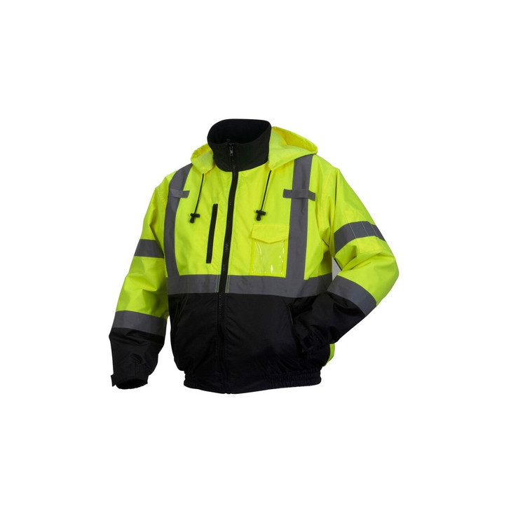 Waterproof Fleece Liner Jacket, RJ31H, Hi-Vis Lime, 3X-Large