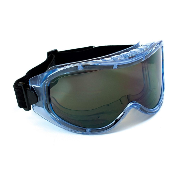 PIP CONTEMPO GOGGLE, INDIRECT VENT, GRAY POLYCARBONATE LENS, ANTI-SCRTACH AND ANTI-FOG, LIGHT BLUE TRANSPARENT PVC FRAME, OTG, 1", Case Qty.: 50 Pair