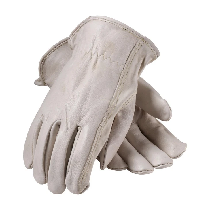 PIP TOP GRAIN COWHIDE DRIVERS, KEYSTONE THUMB, PREMIUM GRADE  , Size Large, Case Qty.: 10 Dozen