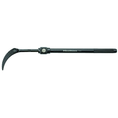 GEARWRENCH 82220 Indexing Pry Bar, Round Stock, 5.5 L Blade, Grooved Head Profile, Extendable, 21 in to 33 in