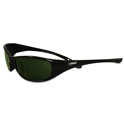 KleenGuard 20545 V40 Hellraiser Safety Glasses, IRUV Shade 5.0 Polycarbonate Lens, Uncoated, Black, Nylon