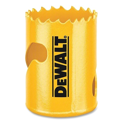 DeWalt DAH180027 Bi-Metal Hole Saw, 1-11/16 in dia, 1-3/4 in Cutting Depth, Yellow