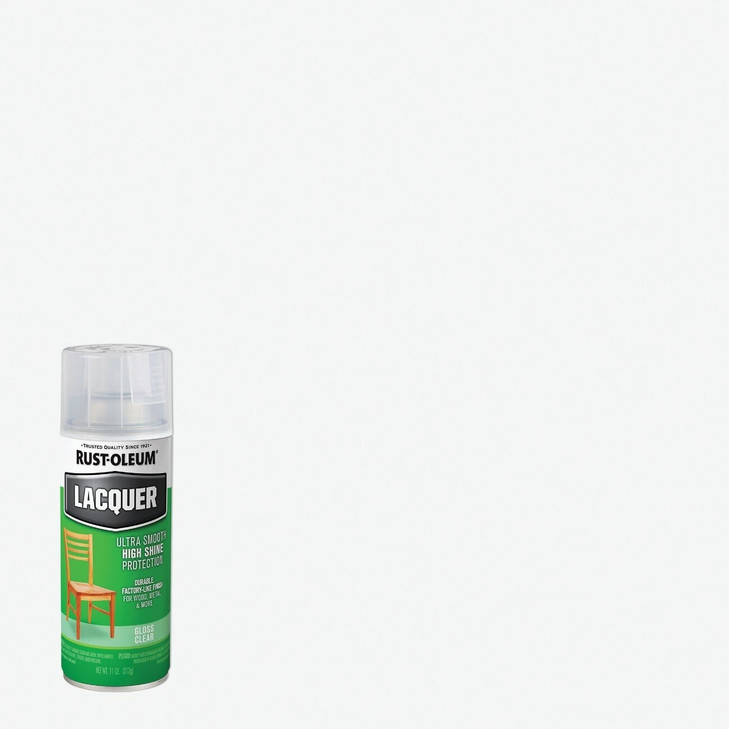 Rust-Oleum 1906830 Lacquer Spray, Clear, 11-Ounce