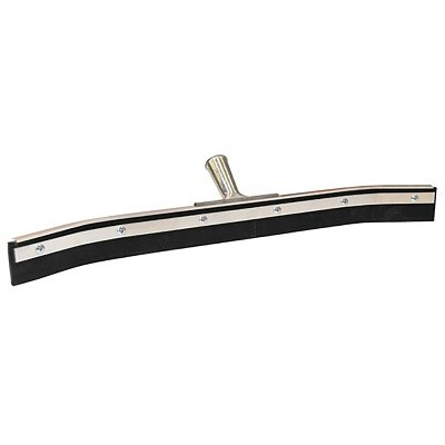 Weiler 45510 Floor Squeegee, 24 in, Curved, Black Rubber, Frame Only