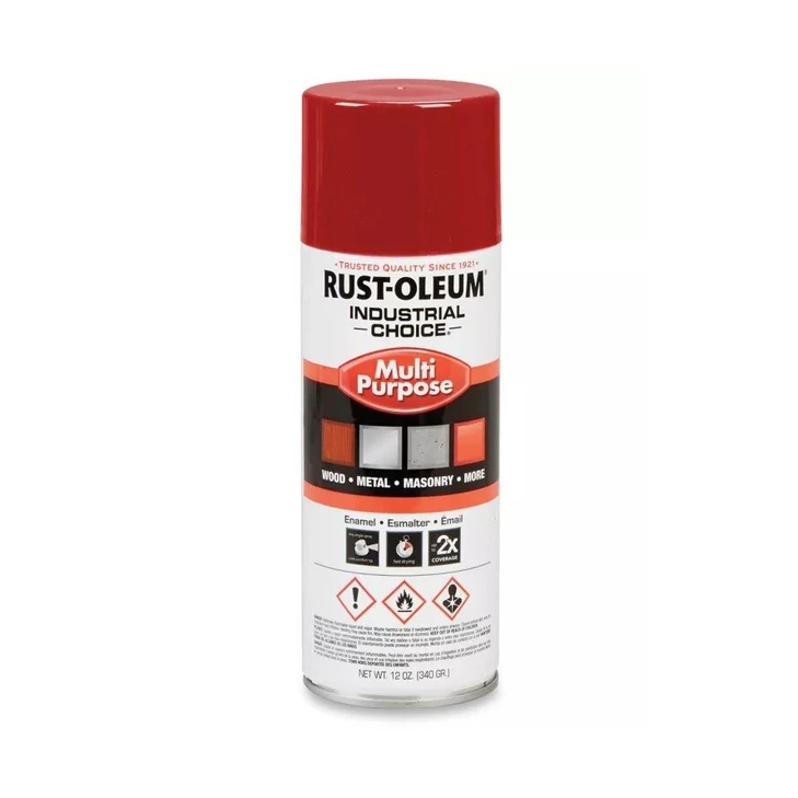 Spray Paint, 1600, Industrial, 12 oz, Aerosol, Safety Red