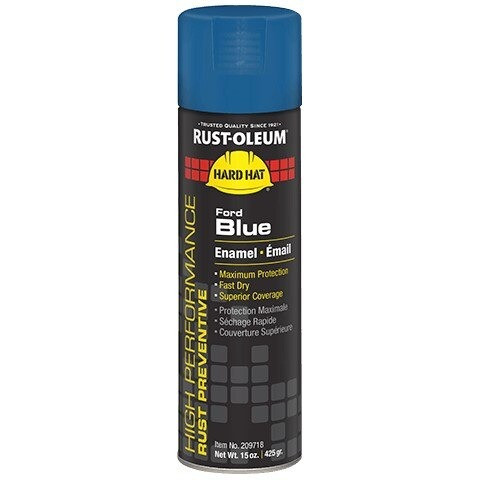 Spray Paint, V2100, 15 oz, Aerosol, Spray, Ford Blue, Gloss