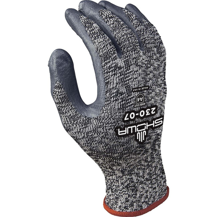 Cut Resistant Glove, Medium, A4 Cut, Nitrile, Black, 10 L