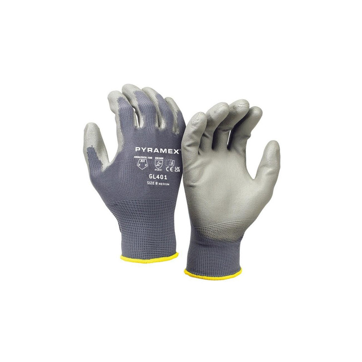 Dipped Glove, Polyurethane, Large, 13 Gauge, Nylon