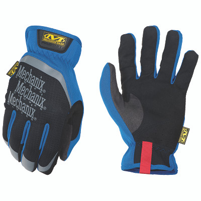 Mechanix Wear MFF03009 FastFit Gloves, Spandex/Synthetic Leather/TrekDry, Medium, Blue/Black/Grey