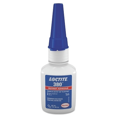 Loctite 135423 380 Black Max Instant Adhesive, Toughened, 1 oz, Bottle, Black