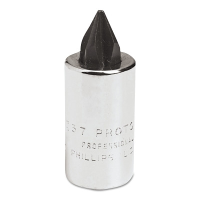 Proto J4738 Phillips Socket Bits, 1/4 in Drive, #2 Tip