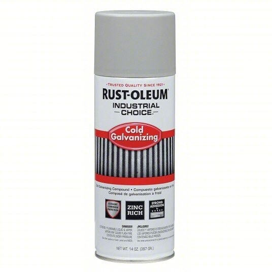 Spray Paint, T1600, Industrial, 14 oz, Aerosol, Zinc, 6/Case