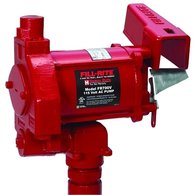 Fill-Rite FR700V Rotary Vane Pumps with Manual Nozzle, 20 gpm, Rotary Vane Amp