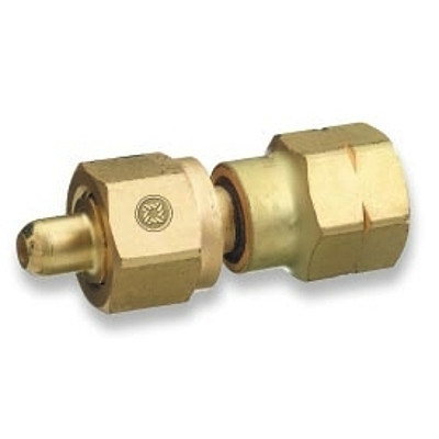 Western Enterprises 808 Brass Cylinder Adaptors, From CGA-350 Hydrogen To CGA-580 Nitrogen