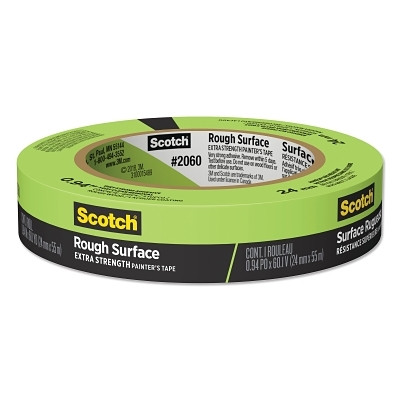 Scotch 7100185563 Rough Surface Painter's Tape, 2060-24AP, 0.94 in W x 60.1 yd L, Green