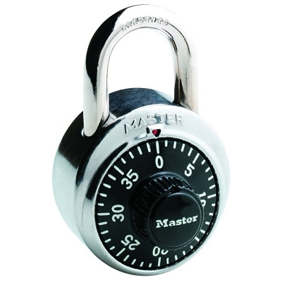 Master Lock 1500D No. 1500 Combination Padlock, 9/32 in dia, 3/4 in L X 13/16 in W