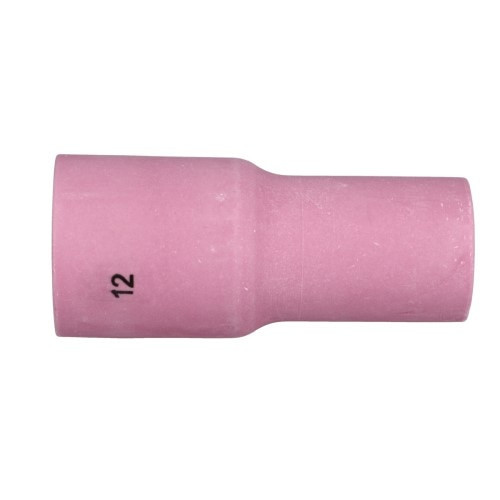 Long Alumina Cup, Large Gas Lens, #12 Size, 3/4 Inch Dia