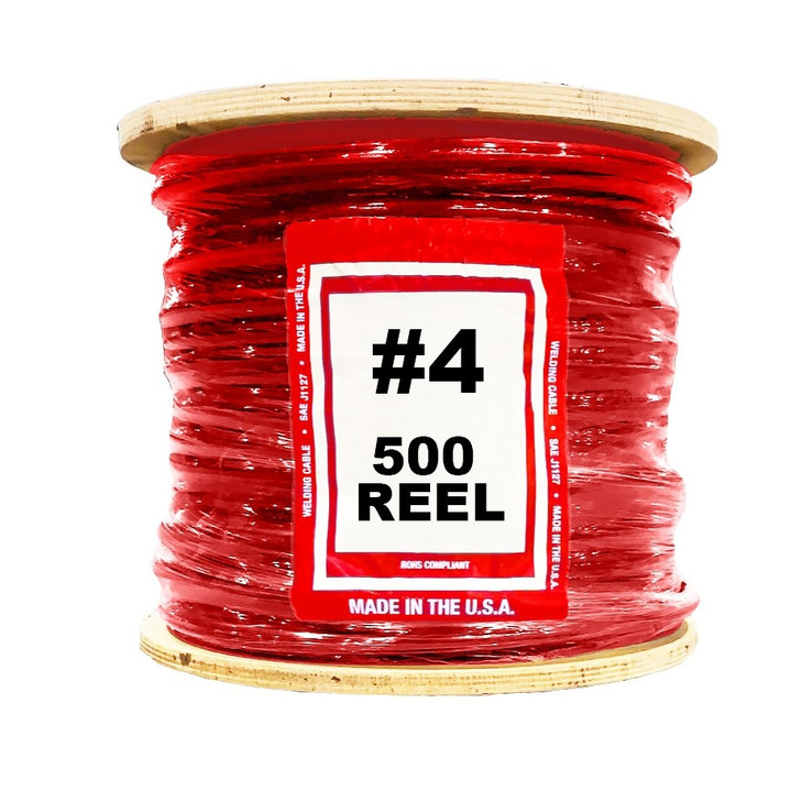 XTRweld Cable Select, Red 600V, #4 AWG, 500'