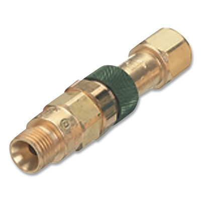 Western Enterprises QDB11 Quick Connect, Torch-to-Hose w/Reverse Flow Check Valve, Brass, QDB200 (M) Plug/QDB201 (F) Socket, Fuel Gas