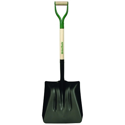 RAZOR-BACK 54109 Steel Coal Shovel, 14.5 in L X 13.5 in W Blade, 27 in White Ash D-Grip Handle