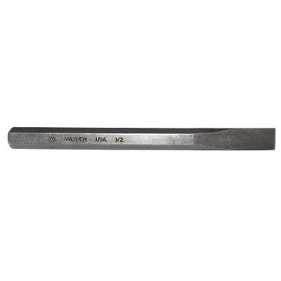 Mayhew Tools 70205 Cold Chisels, 6 in Long, 1/2 in Cut Width, Sand Blasted