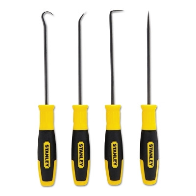 Stanley 82115 Pick and Hook Set, 4 Pc, Full Hook, Angle Hook, 90 Angle Hook, Straight Hook