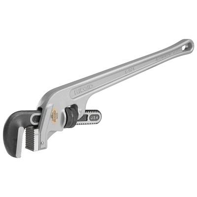 Ridgid 90127 Aluminum End Pipe Wrench, E924, 24 in L, 3 in Pipe Capacity