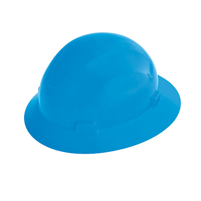Jackson Safety 20802 Advantage Series Full Brim Vented and Non-Vented Hard Hat, 4 pt Rapid Dial, Non-Vented, Blue