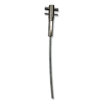 DBI-SALA 70804496142 Lad-Saf Swaged Cable, Galvanized Steel, 3/8 in W, 15 ft L, 1 x 7 Cable Strand