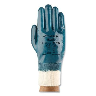 ActivArmr 103460 47-402 Fully Coated Gloves, Size 10, Blue