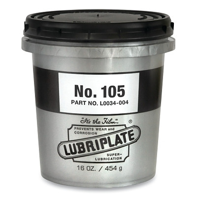 Lubriplate L0034004 105 Series Multi-Purpose Grease, 16 oz, Tub, NLGI Grade 0