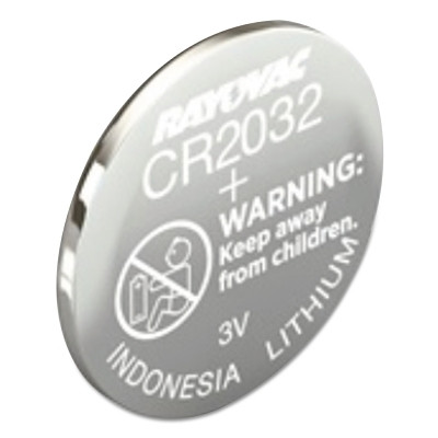RAYOVAC KECR20321G Lithium Keyless Entry Batteries, CR2032, 3.0 V