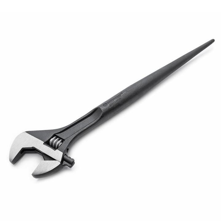Construction Wrench, 16 Inch OAL, Alloy Steel, Black Oxide