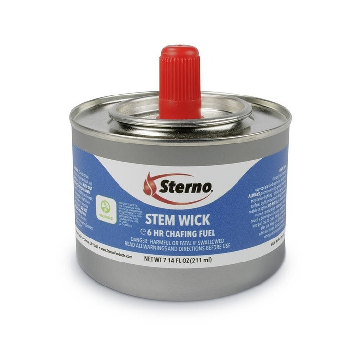 Chafing Fuel, Stem Wick, Methanol, Wick, 7.14 Oz, Can