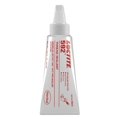Loctite 88567 592 PST Thread Sealant, Slow Cure, 6 mL Tube, Opaque White