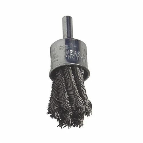 OSBORN, END BRUSH - KNOT STYLE (3/4” OD X .020” STEEL X 1/4” SHANK){Clamshell}