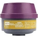 North Safety Defender: Organic Vapor, Chlorine, Hydrogen Chloride, Sulfur Dioxide, Hydrogen Sulfide (Escape), Hydrogen Fluoride, Chlorine Dioxide, Ammonia, Methylamine, Formaldehyde and P100 Cartridge/Filter Combination