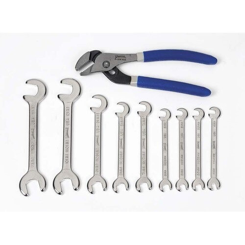 Open End Wrench, Rounded, 12 MM Opening, 4 7/16 Inch OAL