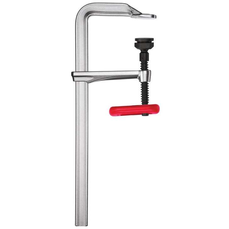 Bessey Clamp, welding, F-style with grip, heavy duty Morpad, 12 In. x 5.5 In., 2800 lb