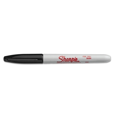Sharpie 13601A Industrial Permanent Marker, Black, Fine, Bullet