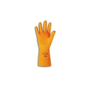 ORANGE HEAVYWEIGHT – EXTRA HEAVY DUTY – NATURAL LATEX – UNSUPPORTED – FLOCK LINED